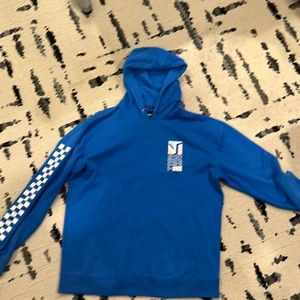 Blue vans off the wall light weight hoodie